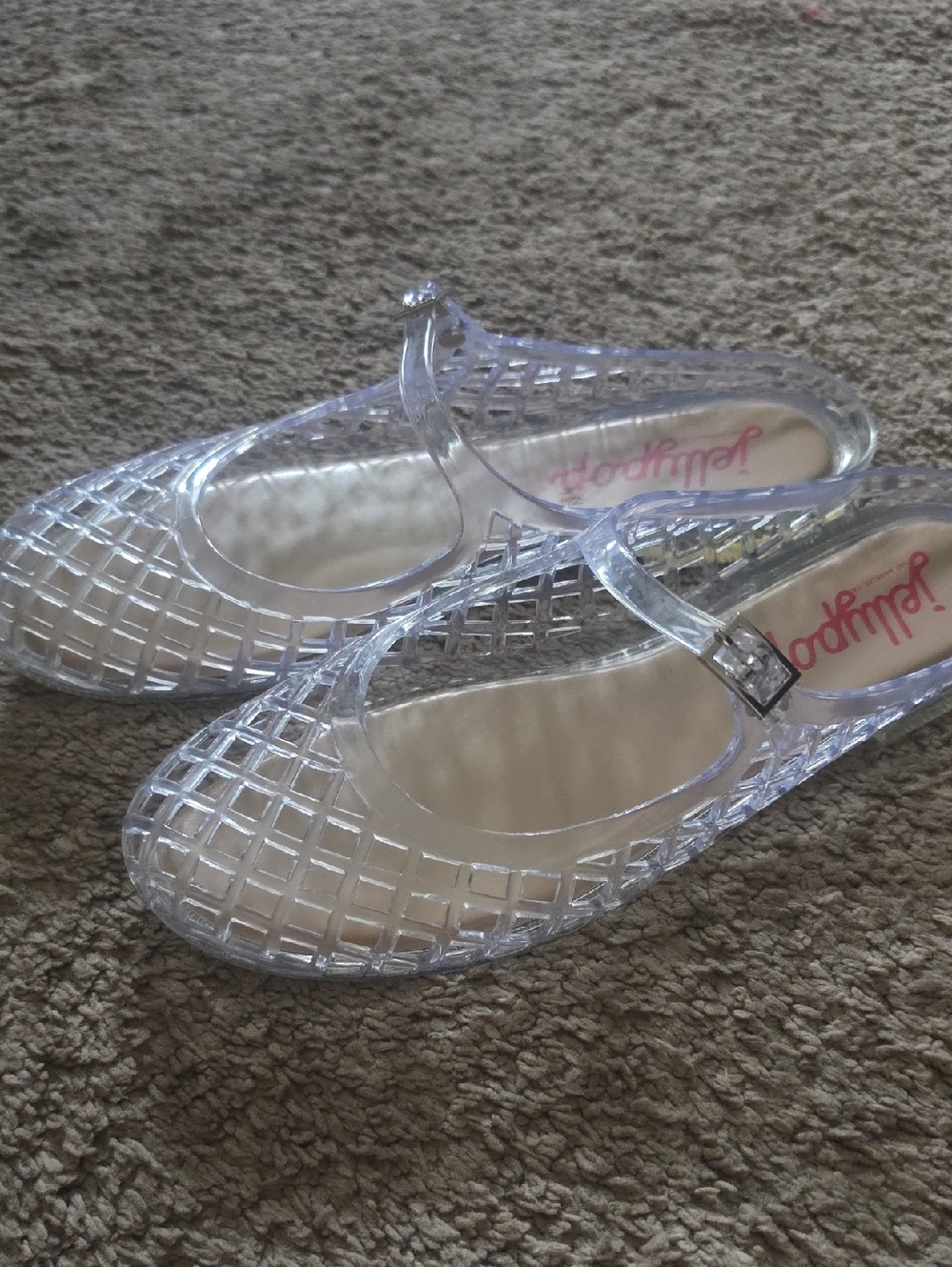 Jellypop Clear Transparent Mary Jane Jelly Sandals